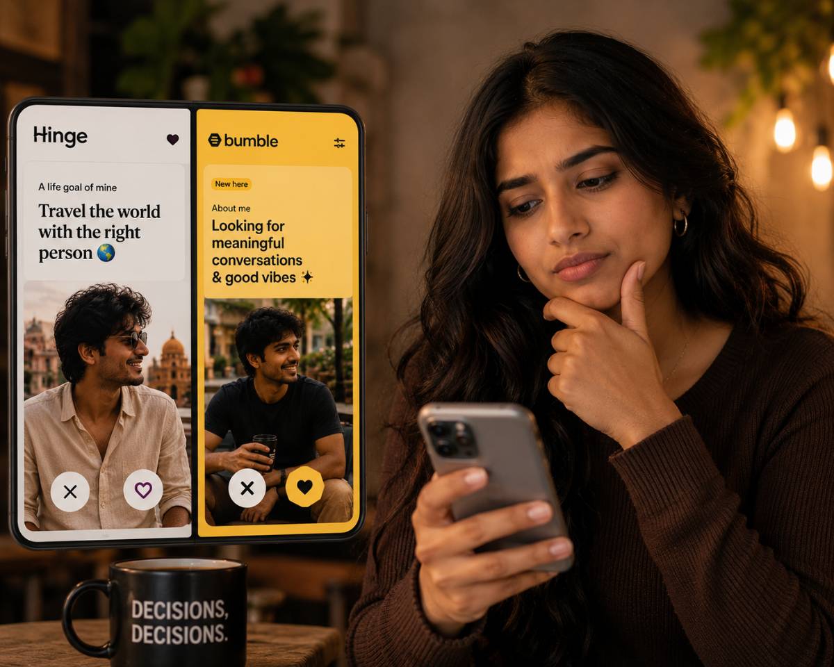 Hinge vs Bumble in India 2026 — Honest Comparison Hinge vs Bumble in India 2026 — Honest Comparison