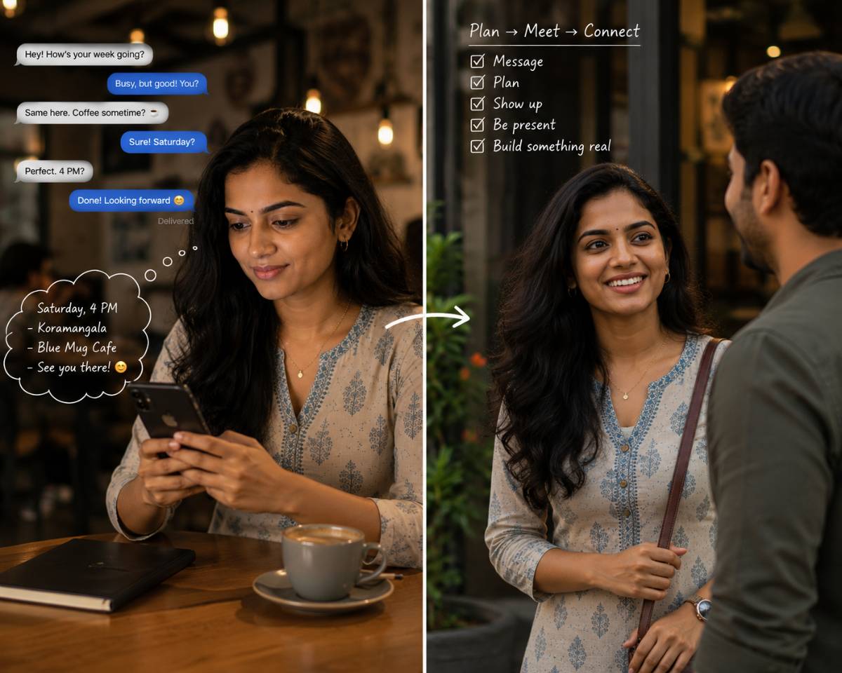 How to Move From Match to Real Date — Guide for Indian Women 2026 | TrueBondr How to Move From Match to Real Date — Guide for Indian Women 2026 | TrueBondr