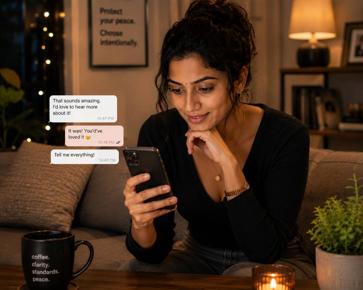 How to Have Deeper Conversations on Dating Apps — Guide for Indian Women 2026 | TrueBondr How to Have Deeper Conversations on Dating Apps — Guide for Indian Women 2026 | TrueBondr