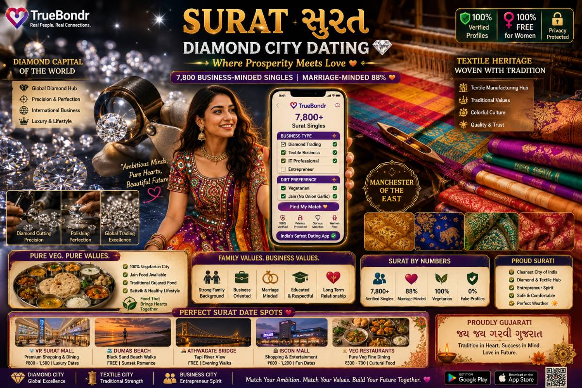 Best Dating Apps Surat 2026: Diamond City Dating Guide (Adajan, Vesu, Dumas) Best Dating Apps Surat 2026: Diamond City Dating Guide (Adajan, Vesu, Dumas)