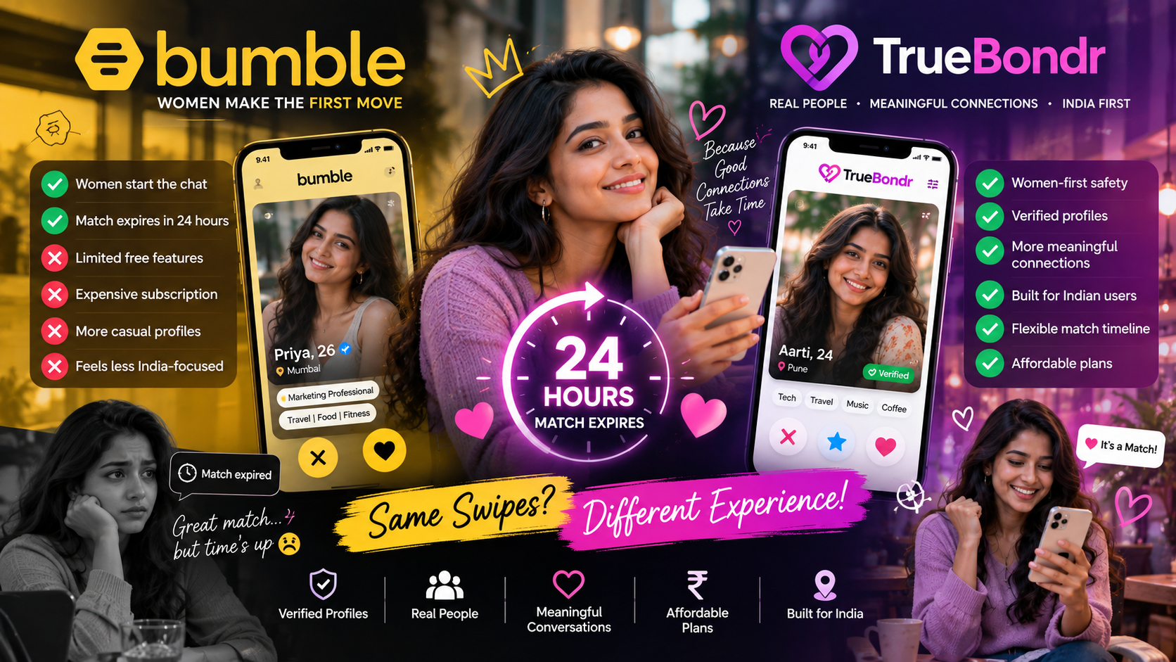 Bumble India Review 2026: Does Women-First Dating Actually Work? Bumble India Review 2026: Does Women-First Dating Actually Work?