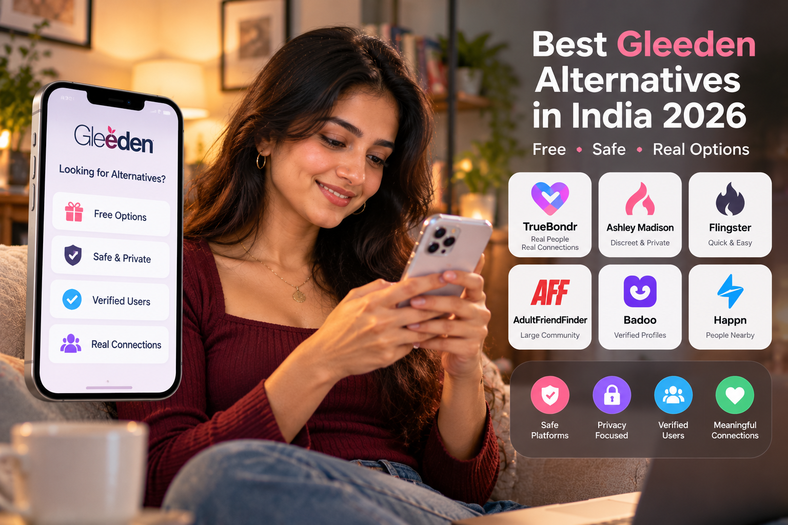 Best Gleeden Alternatives in India 2026: Free & Safe Options